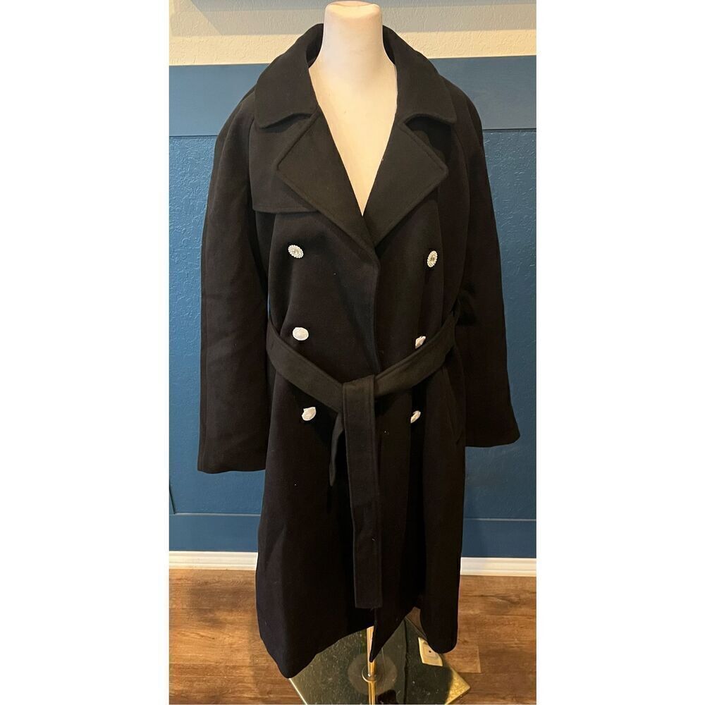 Adam Lippes RTR Design Collective Black Wool Coat - Picture 4 of 8